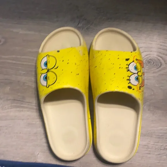 All yellow yeezy spongebob sandles Spongebob Yeezy Slides Adidas Yeezy Slides Spongebob  main image 4